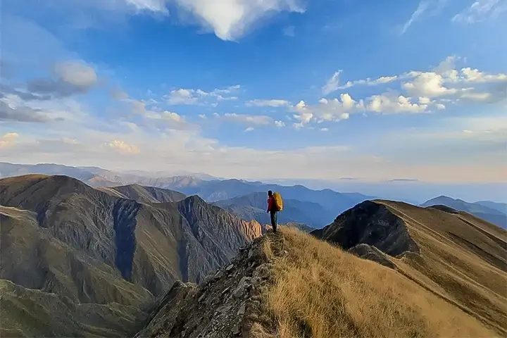 Hiking in the Caucasus Mountains